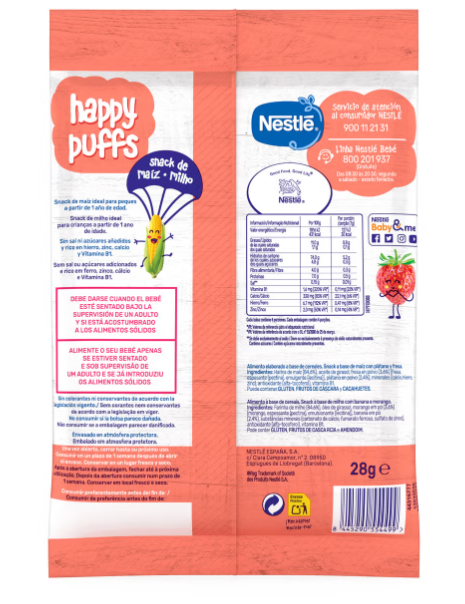 Snacks de maíz Fresa