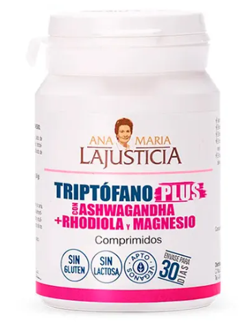 Triptófano PLUS con Ashwagandha + Rhodiola y Magnesio